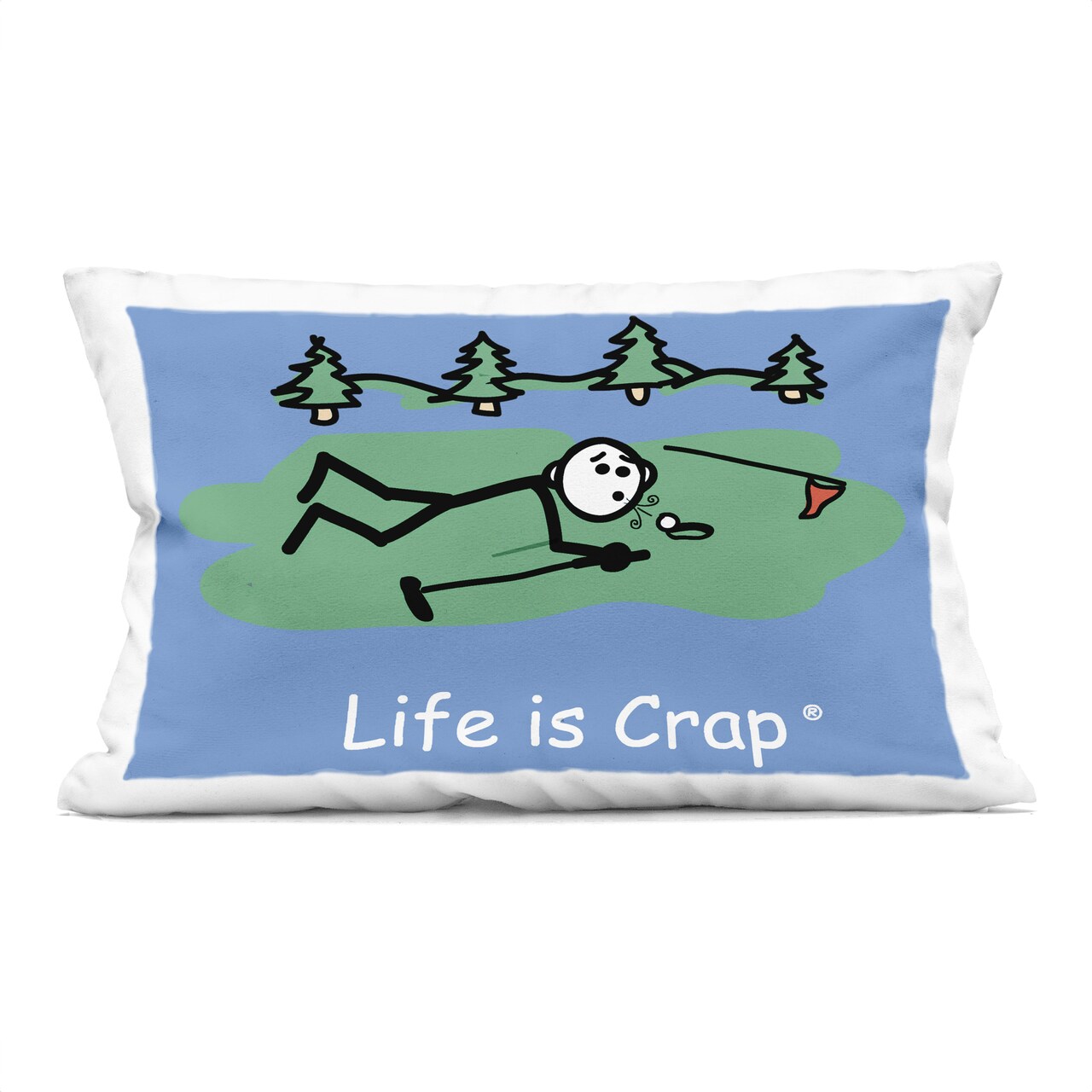 Stupell Industries Funny Golf Blow Decorative Printed Throw Pillow Design by LIC, 14 x 7 x 20